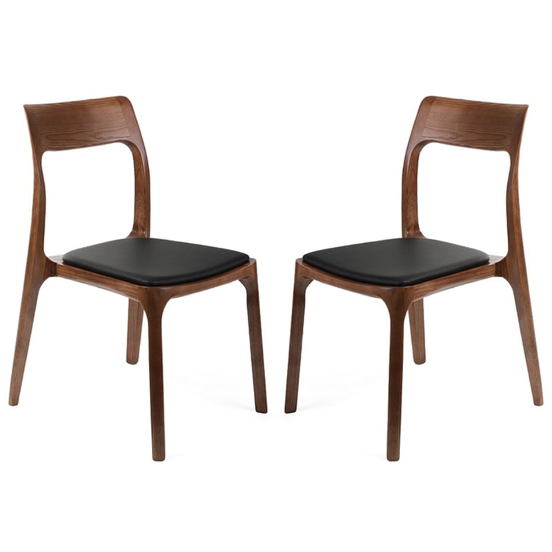 Aron Living H Dining Chair in Walnut (Set of 2)