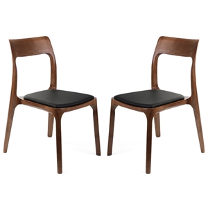 Aron Living H Dining Chair in Walnut (Set of 2)
