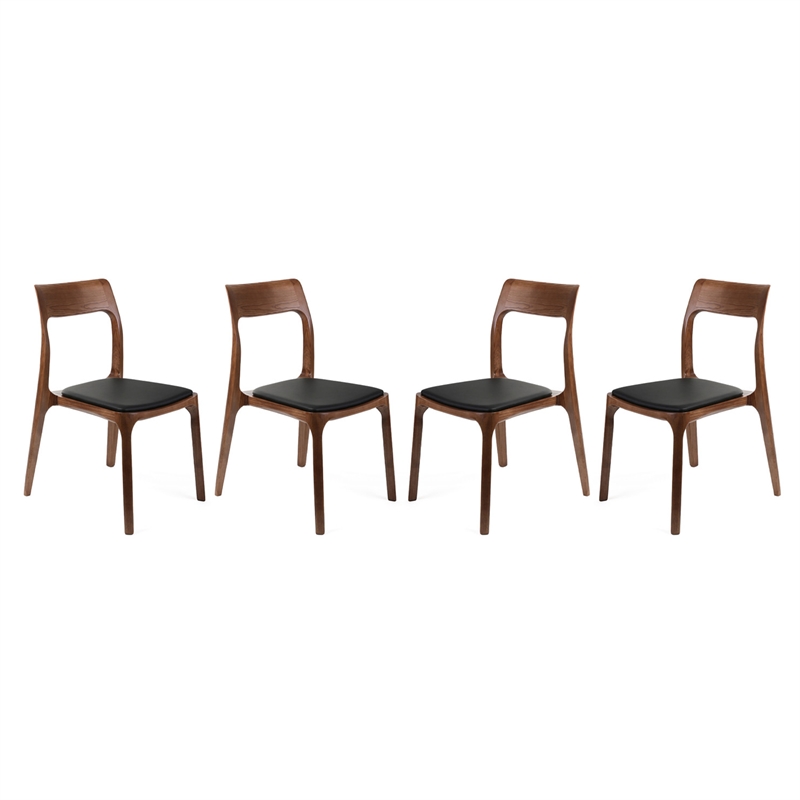 Aron Living H Dining Chair in Walnut (Set of 4)