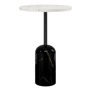 Aron Living Nouri Marble Side Table in Black