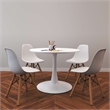 Aron Living Rose Wood Top Kids Table in White