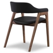 Aron Living Atlas Dining Chair in Black Faux Leather