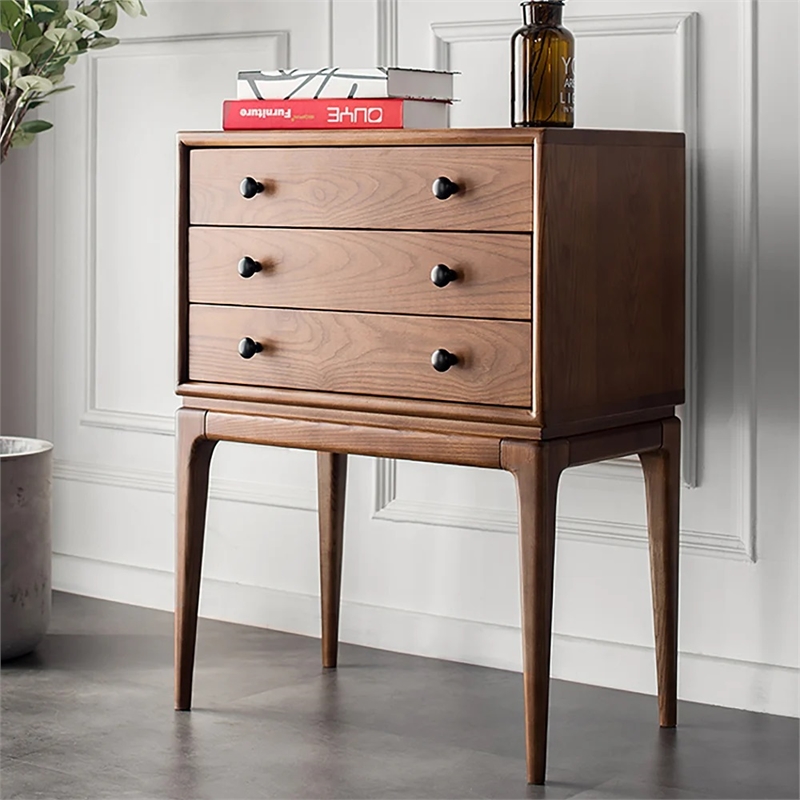Aron Living  H Solid Wood Chest Of Drawers in Walnut