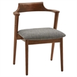 Aron Living Tino Fabric Armchair in Dark Gray