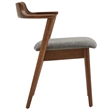Aron Living Tino Fabric Armchair in Dark Gray