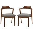 Aron Living Tino Fabric Armchair in Dark Gray