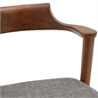 Aron Living Tino Fabric Armchair in Dark Gray