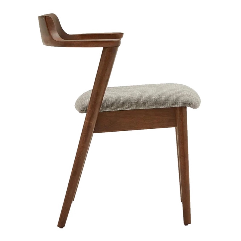 Aron Living Tino Fabric Armchair in Light Gray
