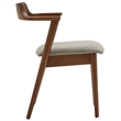 Aron Living Tino Fabric Armchair in Light Gray