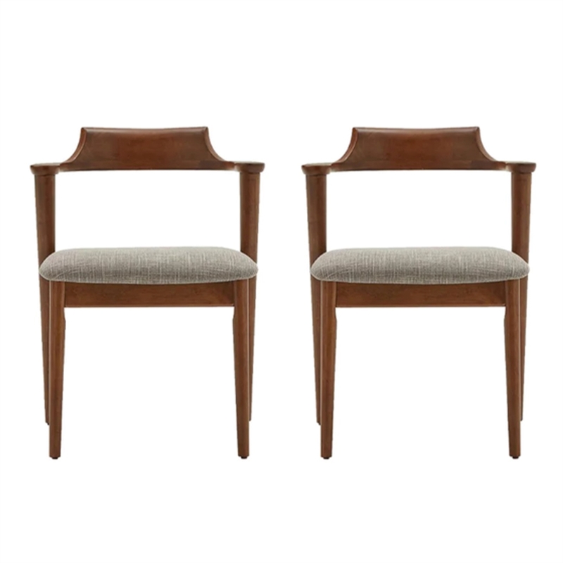 Aron Living Tino Fabric Armchair in Light Gray