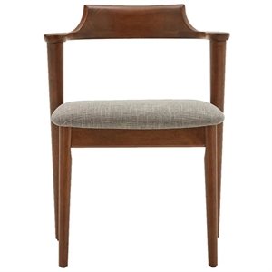 Aron Living Tino Fabric Armchair in Light Gray (Set of 4)
