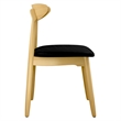 Aron Living Lulu Faux Leather Dining Chair in Black