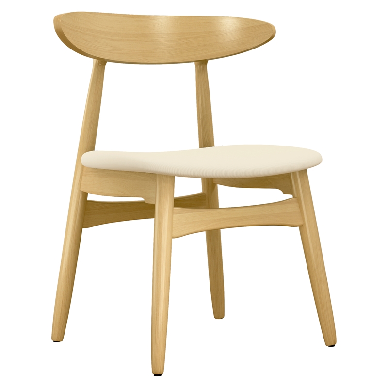 Aron Living Lulu Dining Chair in Natural (Set of 4)