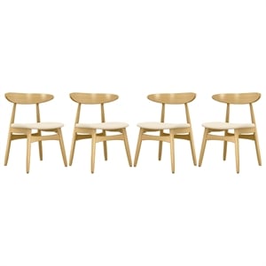 Aron Living Lulu Dining Chair in Natural (Set of 4)