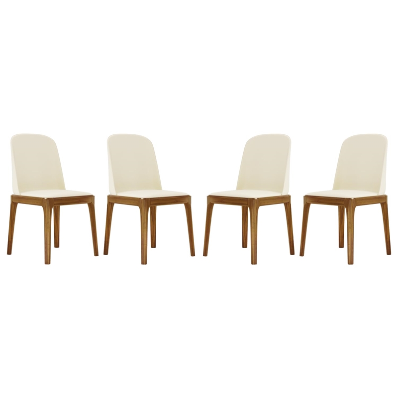 Aron Living Oliver Dining Chair in Walnut (Set of 4)