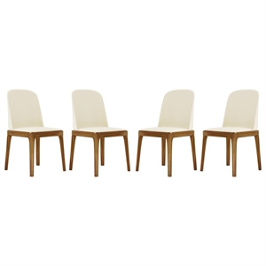 Aron Living Oliver Dining Chair in Walnut (Set of 4)