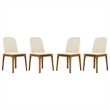 Aron Living Oliver Dining Chair in Walnut (Set of 4)