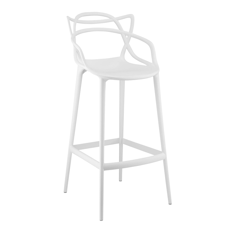 Aron Living Monte Bar Stool in White (Set Of 2)