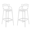 Aron Living Monte Bar Stool in White (Set Of 2)