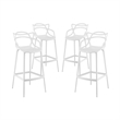 Aron Living Monte Bar Stool in White (Set Of 4)
