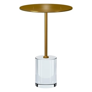 Aron Living Sling Acrylic Side Table - Gold