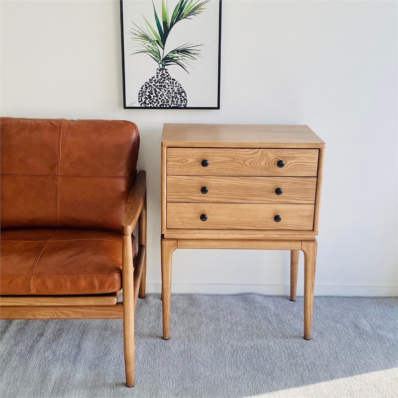 Aron Living  H Solid Wood Chest Of Drawers in Natural