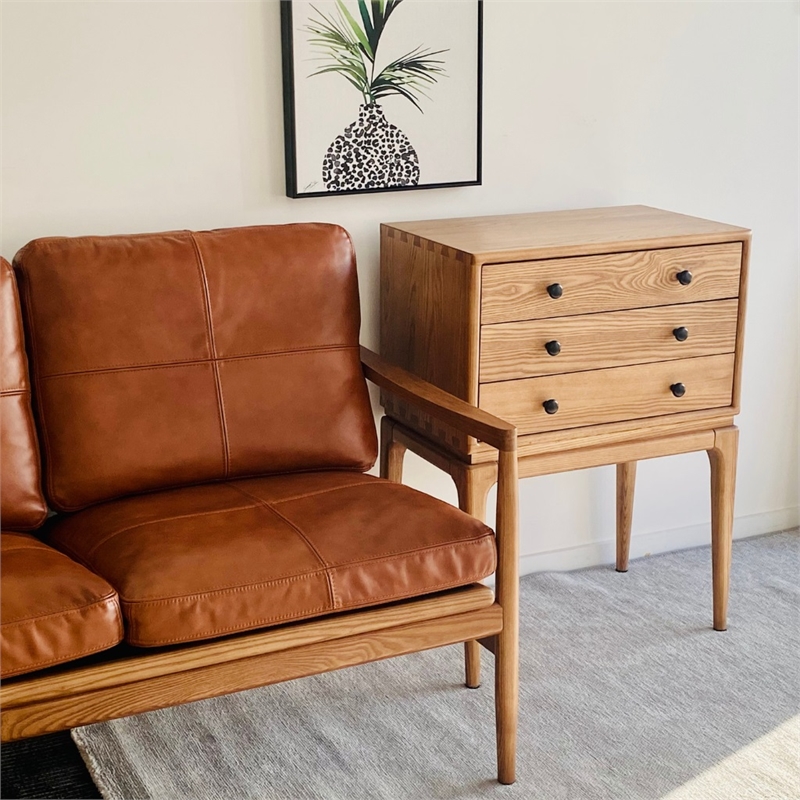 Aron Living  H Solid Wood Chest Of Drawers in Natural