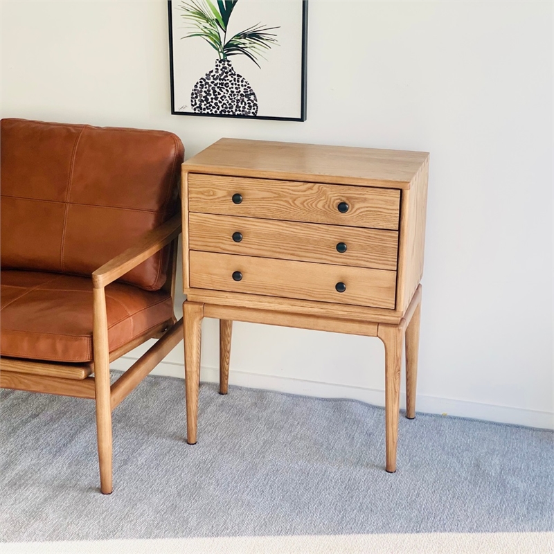 Aron Living  H Solid Wood Chest Of Drawers in Natural
