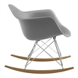 Aron Living Atoll Rocker Arm Chair in Gray