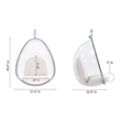 Aron Living Scoop Hanging Chair With Stand in White