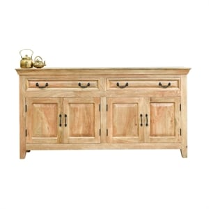 Aron Living Asmine 69&quot Solid Wood Sideboard in Light Walnut