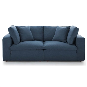 Aron Living Haven 2 Seater Sectional Sofa in Azure
