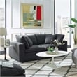 Aron Living Haven 2 Seater Sectional Sofa in Gray