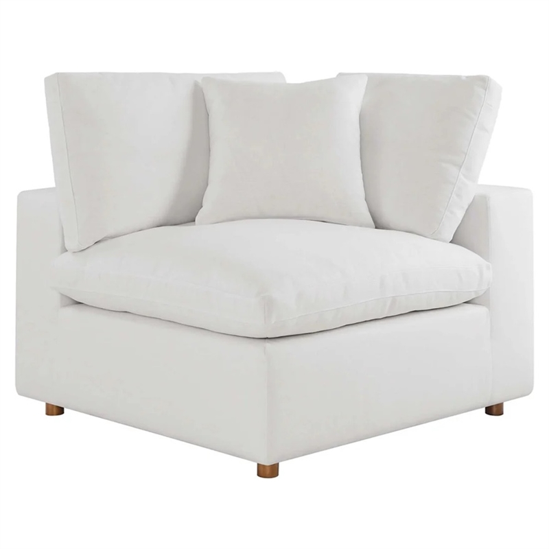 Aron Living Haven 2 Seater Sectional Sofa in White