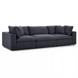 Aron Living Haven 3 Seater Sectional Sofa in Gray
