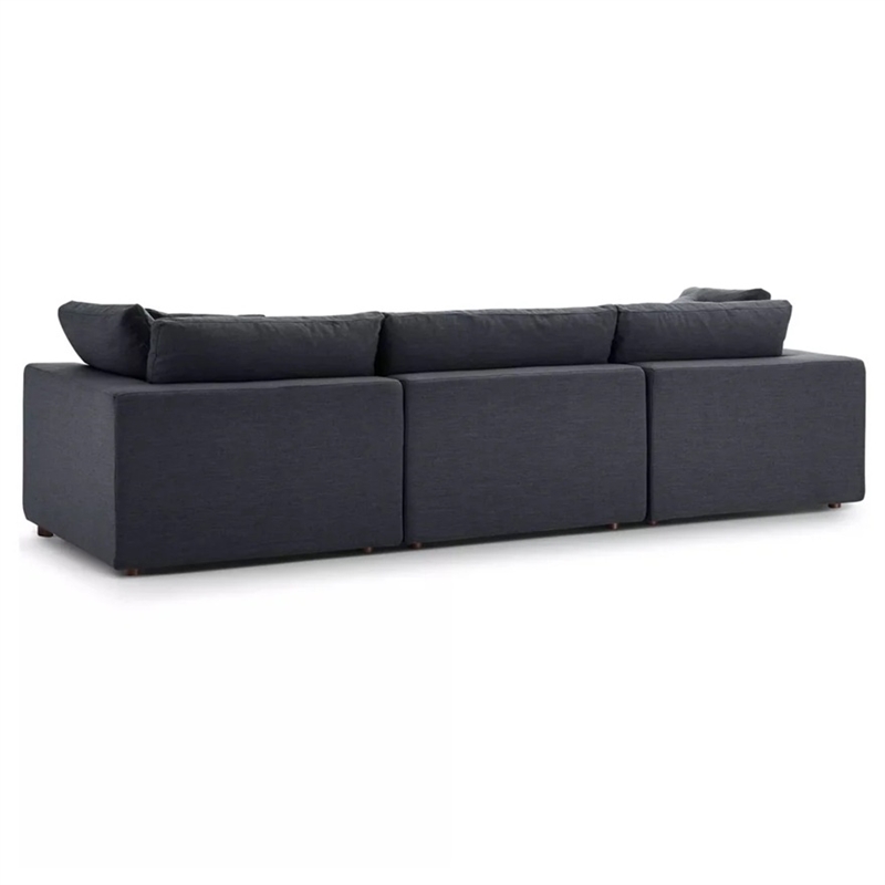 Aron Living Haven 3 Seater Sectional Sofa in Gray