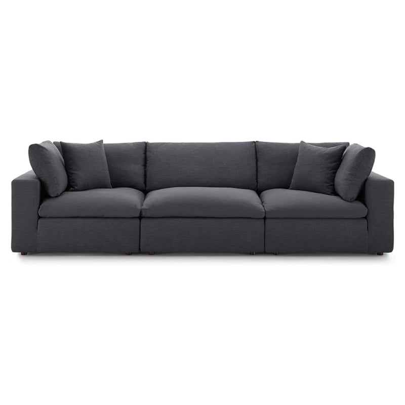 Aron Living Haven 3 Seater Sectional Sofa in Gray
