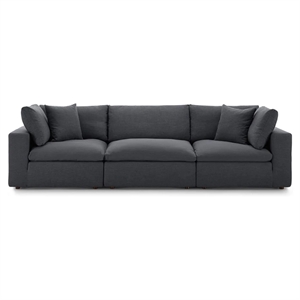 Aron Living Haven 3 Seater Sectional Sofa in Gray