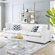 Aron Living Haven 3 Seater Sectional Sofa in White