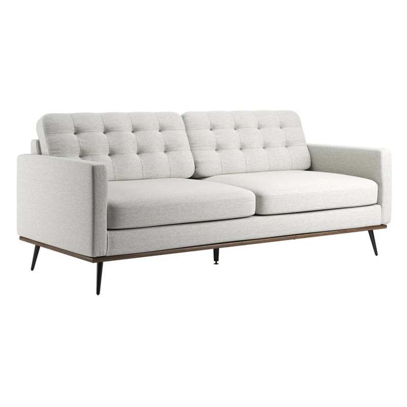 Aron Living Loft 7 Feet Mid-century Deep Seat Sofa in Beige