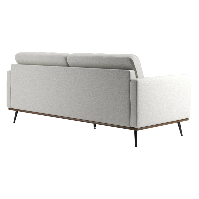 Aron Living Loft 7 Feet Mid-century Deep Seat Sofa in Beige