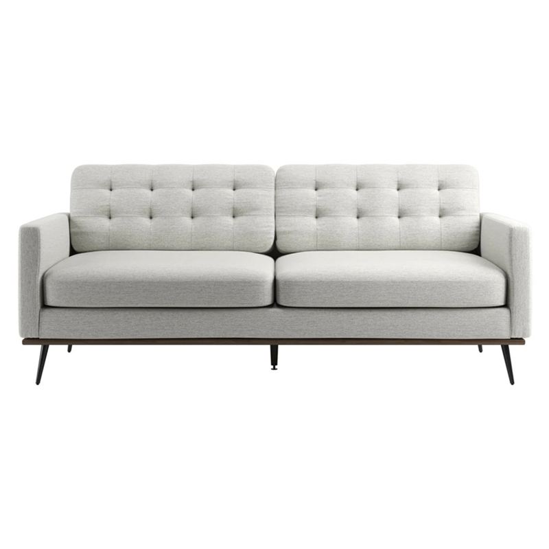 Aron Living Loft 7 Feet Mid-century Deep Seat Sofa in Beige