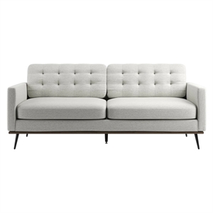 Aron Living Loft 7 Feet Mid-century Deep Seat Sofa in Beige