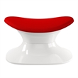 Aron Living Ball Chair & Ottoman in Red