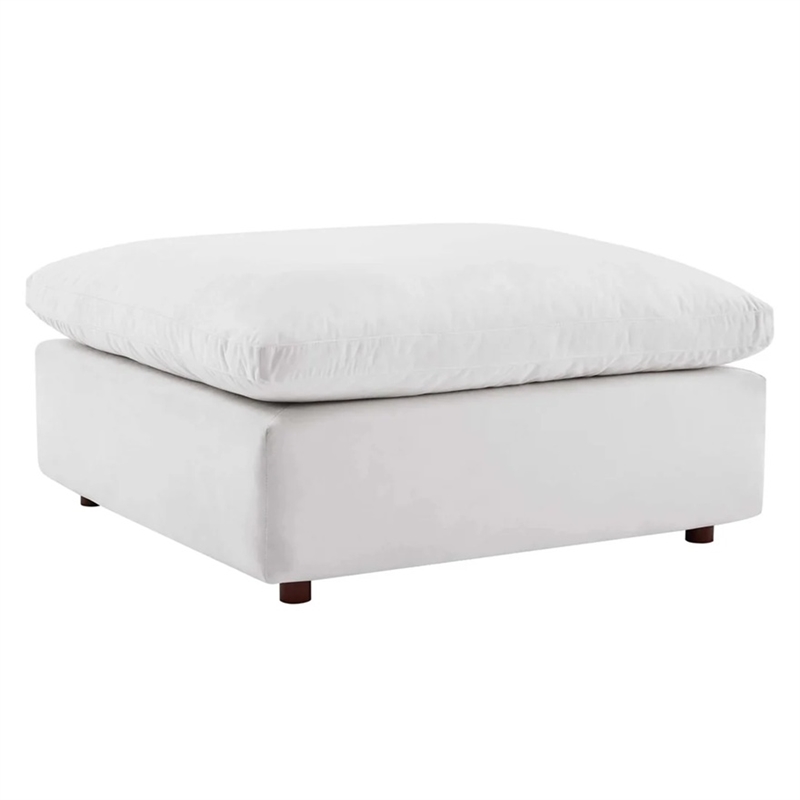 Aron Living Haven 3 Seater Sectional Sofa With Ottoman in White