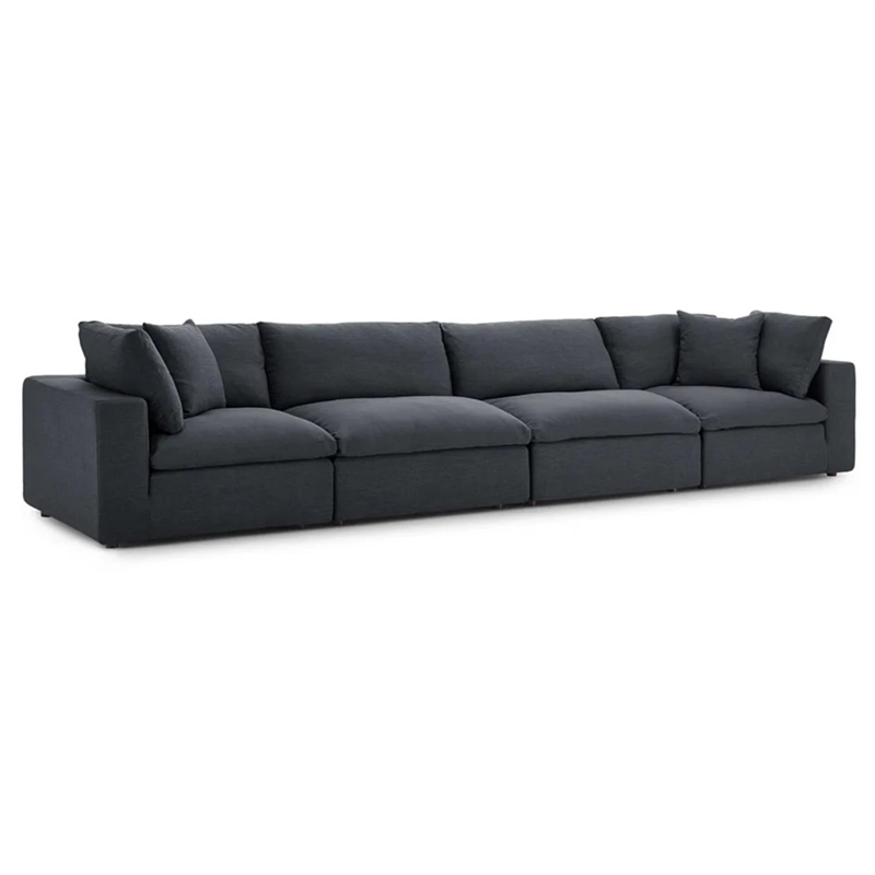 Aron Living Haven 4 Seater Sectional Sofa in Gray