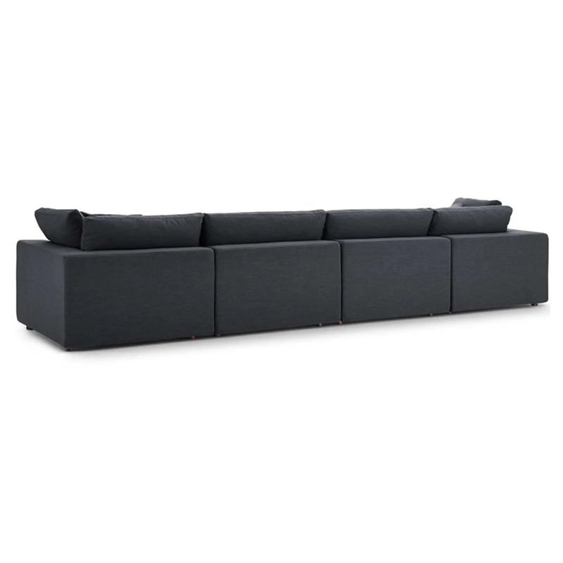 Aron Living Haven 4 Seater Sectional Sofa in Gray