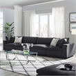 Aron Living Haven 4 Seater Sectional Sofa in Gray