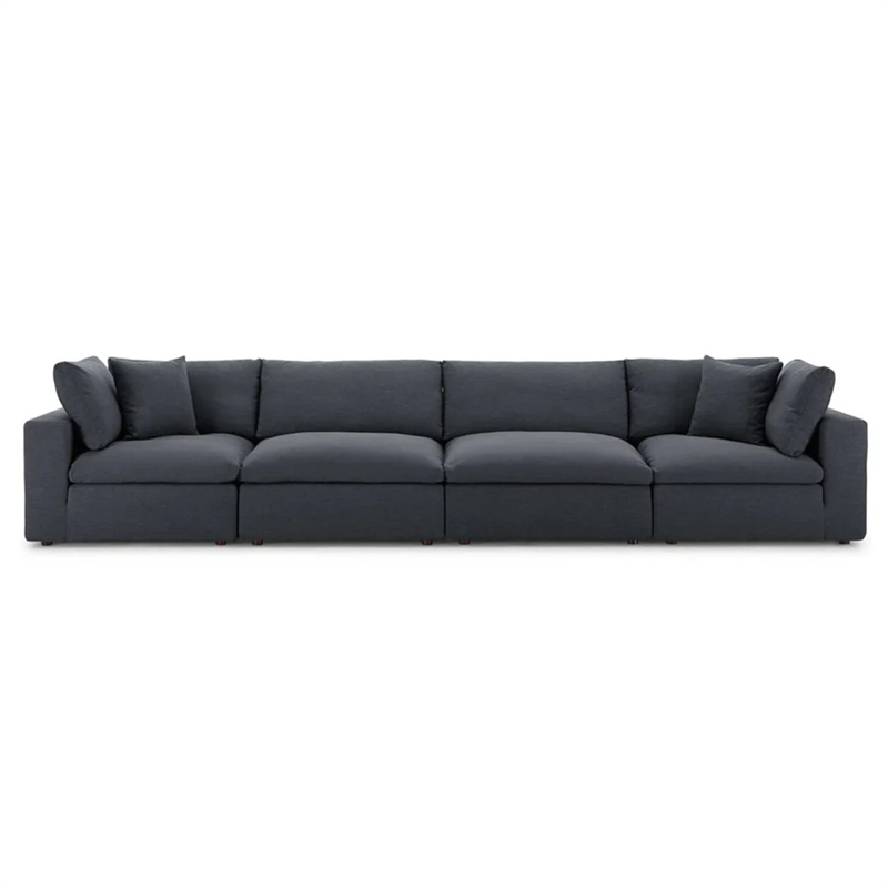 Aron Living Haven 4 Seater Sectional Sofa in Gray