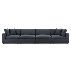 Aron Living Haven 4 Seater Sectional Sofa in Gray